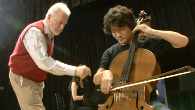 Paul Katz with student Han Bin.